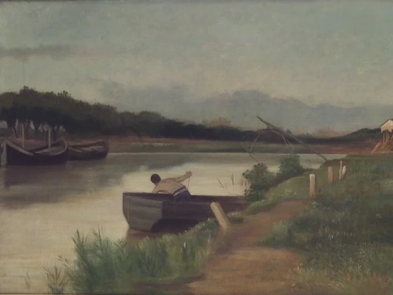 1864-Paolo Ferretti - A Fiumicino, 1935